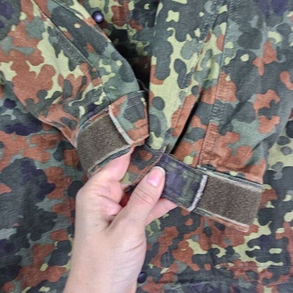 VTG German Military Jacket Mens S Flecktarn Camo Parka Army Field Coat 1993 - Picture 9 of 15